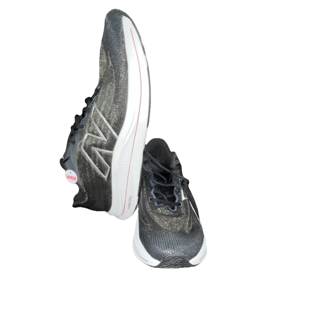 26N8/MWWKELB1/New Balance  Walker Elite Black Silver Mesh Wide Men's Sneaker - Picture 2 of 12